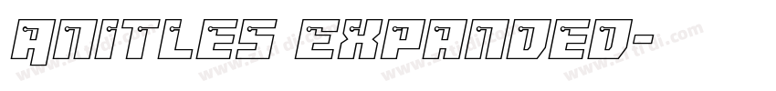 Anitles Expanded字体转换